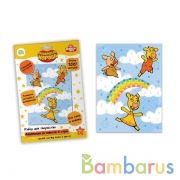 Набор д/дет тв-ва Оранжевая корова аппликация старазами/пайетками 17х23 см МУЛЬТИ АРТ в кор.100шт | фото №0