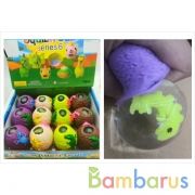 Игрушка жмяка "яйцо с динозавром" 4 цвета, в дисплее ИГРАЕМ ВМЕСТЕ уп-12шт в кор.12уп | фото №0