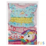 Одежда для кукол 40-42см боди с воланами пакете КАРАПУЗ в кор.100шт | фото №0