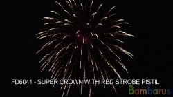 FD6041 BROCADE CROWN W/RED 6 " | фото №0