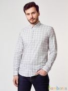 Мужская рубашка Damon Белый,Серый в клетку | фото №0