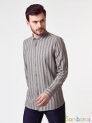 Рубашка Damon Темно Серый с черными полосками | фото №0