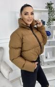 Короткая Коричневая Женская Куртка / Осень - Зима Бренд  WOOL STYLE | фото №0
