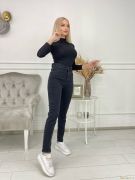 Черные женские джинсы с лайкрой SLIMFIT BIG  | фото №0