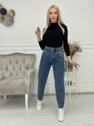 Женские свободные джинсы с снежным оттенком | фото №0