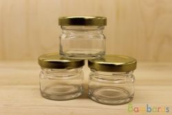 Стеклянная банка мини джем 25 мл | фото №0