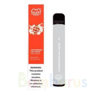 POOFBAR PLUS 800  STRAWBERRY AND CREAM  | фото №0