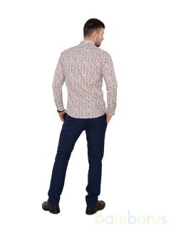 Бежевая Мужская Рубашка Damon