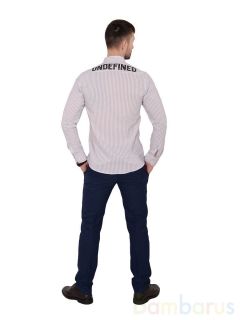  Мужская рубашка Damon Бело-серая