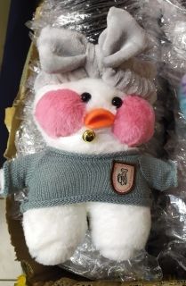 Мягкая игрушка уточка Lalafanfan  | фото №4