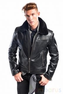 Мужская кожаная куртка / 100% натуральная кожа