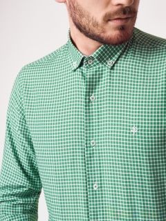Мужская  зеленая рубашка Damon