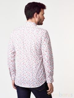 Мужская Рубашка Damon Цвет белый, темно-синий, голубой, красный