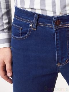  AVCII JEANS SLIM FIT  темно-синий