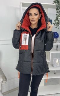 Черная Женская Куртка / Осень - Зима