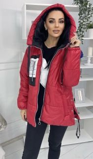 Красная Женская Куртка / Осень - Зима