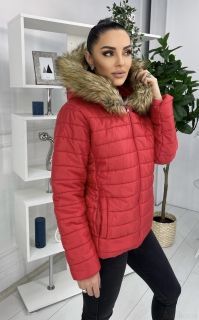 Красная Женская Куртка / Осень - Зима
