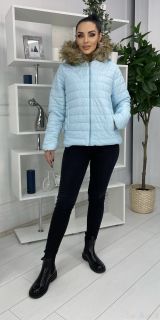 Синяя Женская куртка / Осень - Зима 