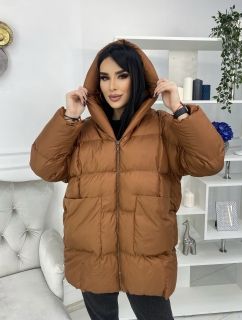 Коричневая Женская Куртка / Осень-Зима / Оверсайз