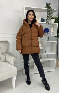 Коричневая Женская Куртка / Осень-Зима / Оверсайз