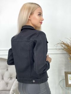 Черная Женская Джинсовая Куртка Likrali Mont