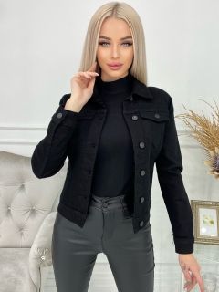 Черная Женская Джинсовая Куртка Likrali Mont