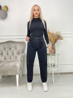 Черные Женские широкие джинсы на Bambarus.ru 