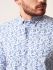 Бело-голубая мужская Рубашка Damon