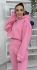 Розовый Спортивный женский костюм Двойка