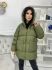 Зеленая Женская куртка зима - осень / Оверсайз