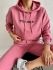 Женский спортивный костюм двойка розовый цвет 